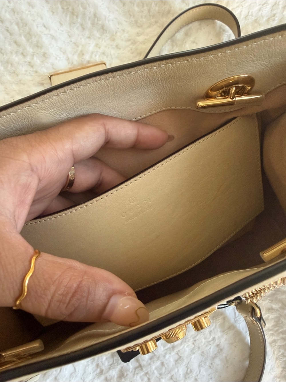 Authentic Gucci GG Supreme Padlock Shoulder Bag - Picture 12 of 14
